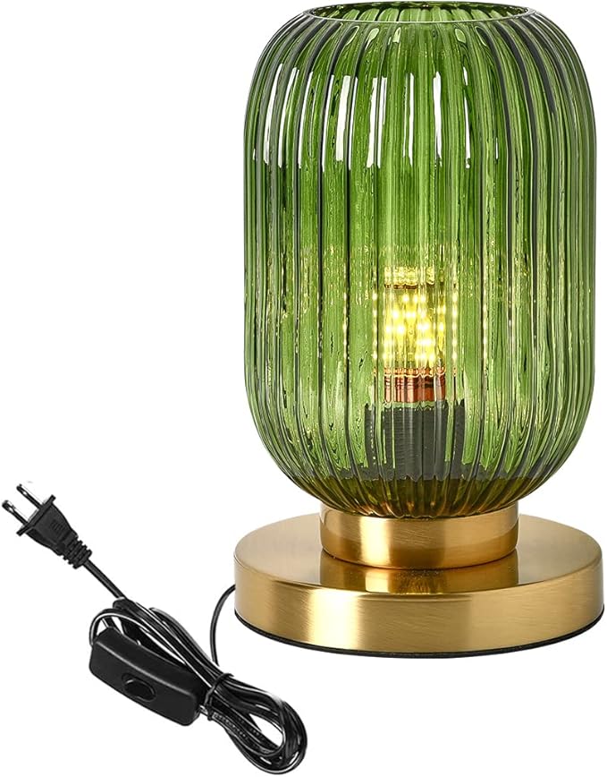 Ribbed glass table lamp – A beautifully designed piece, perfect for adding elegance to any space.