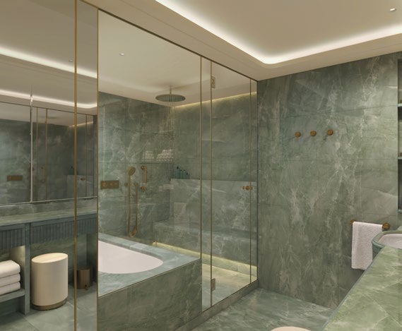 An Ocean Suite with its adjoining studio