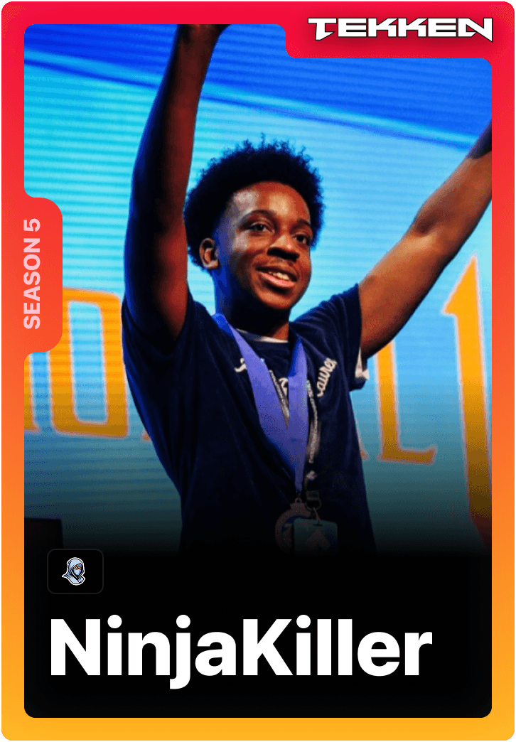 NinjaKiller Tekken esports competitor on the 1v1Me live staking platform