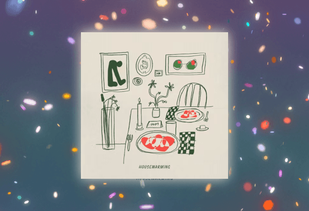 A vibrant and modern dinner party invitation with neon lights and a regal touch, great for hosting a themed dinner or a night out.