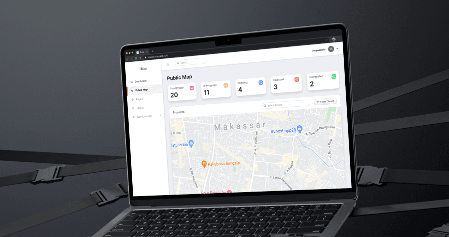 Dasboard web gis for telecomunation company