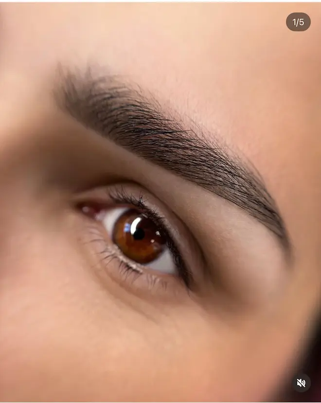 Powder eyebrows touch up Powder eyebrows Permanent makeup
