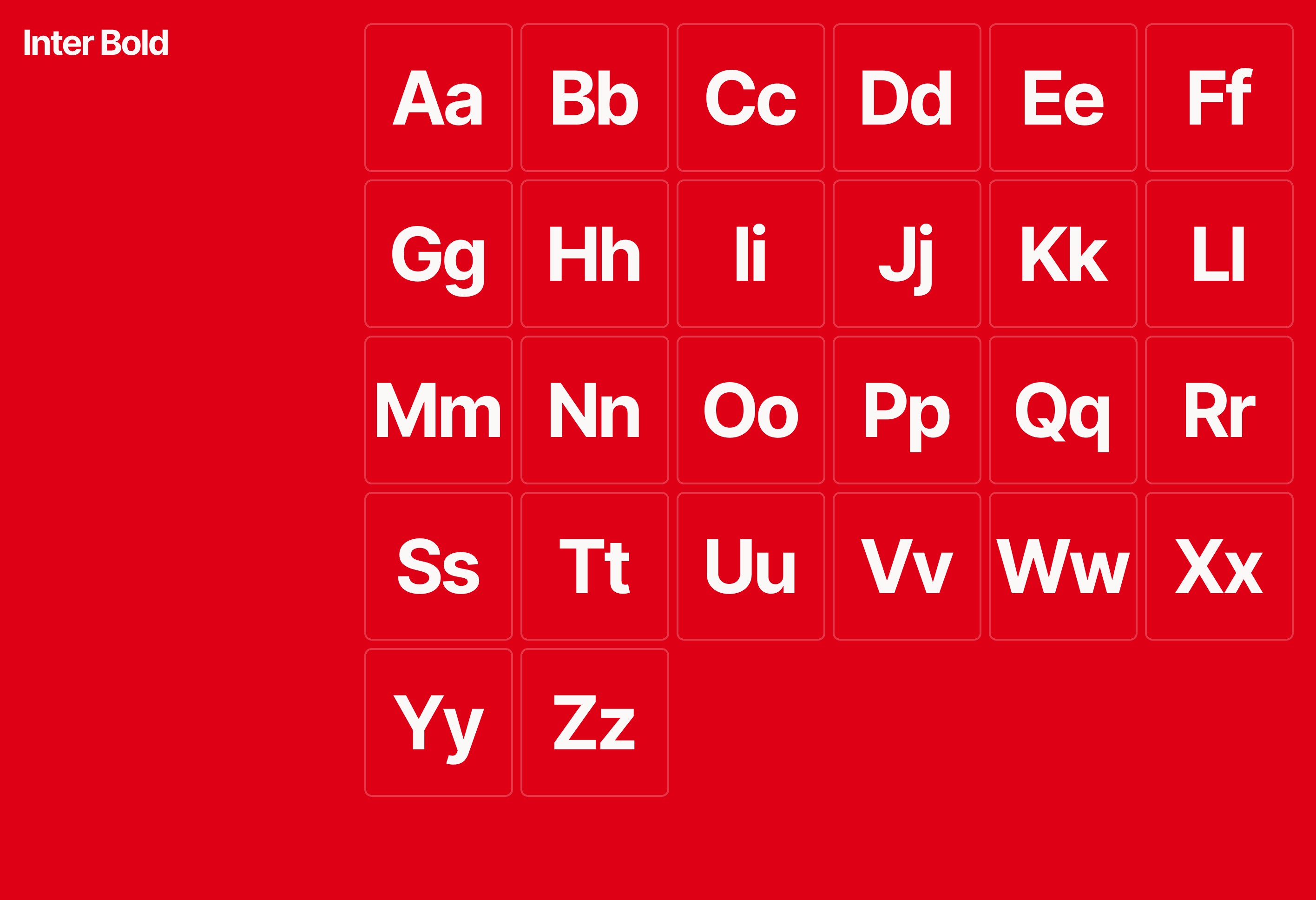 pangram example by Analogue Agency