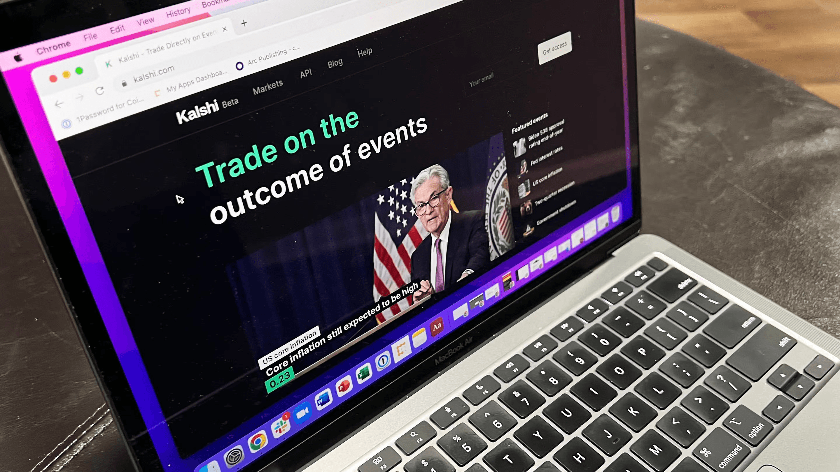 Laptop displaying the Kalshi trading website - How Prediction Markets Work