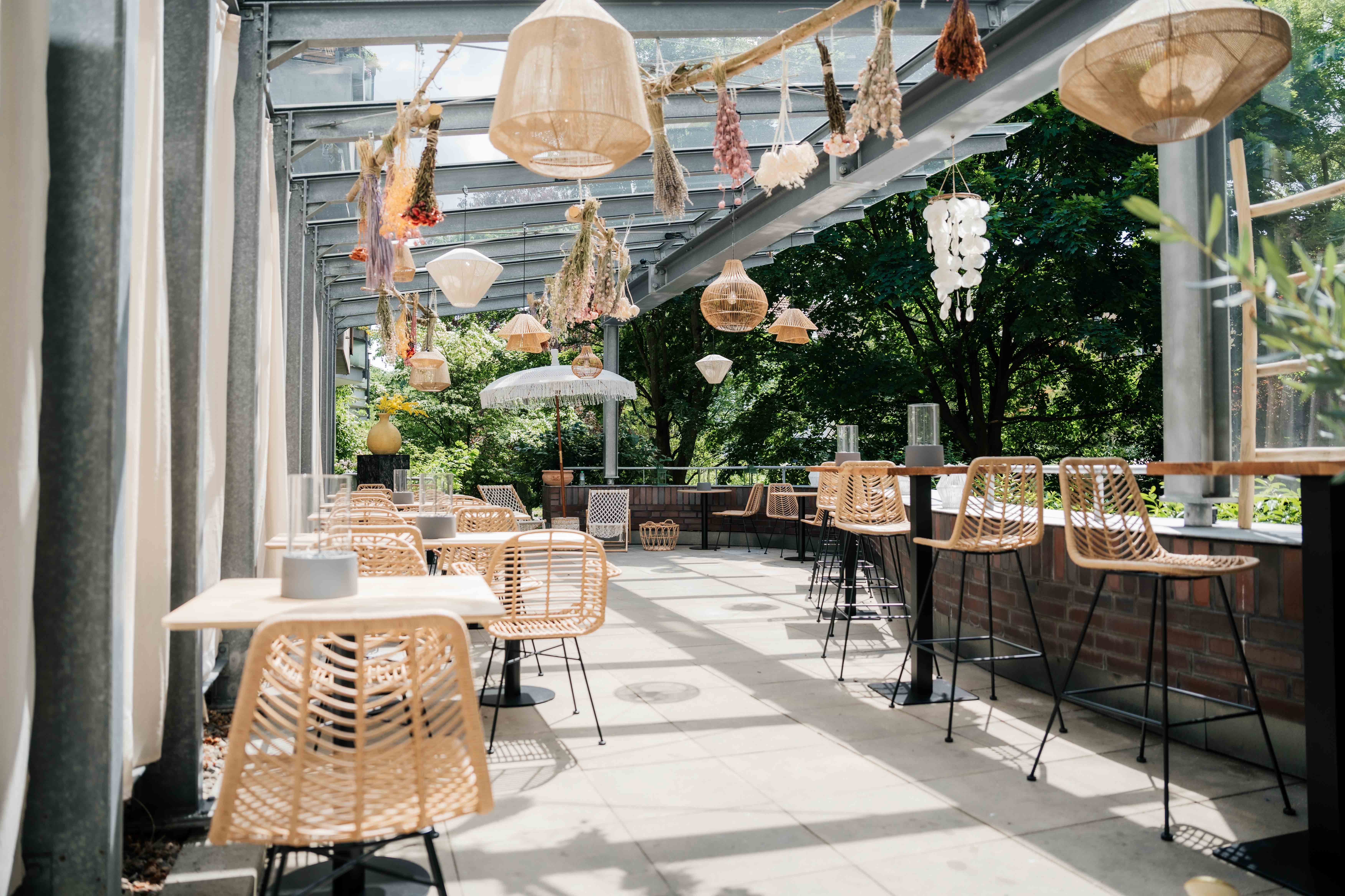 Sage green walls bedroom with lilac duvet and modern style