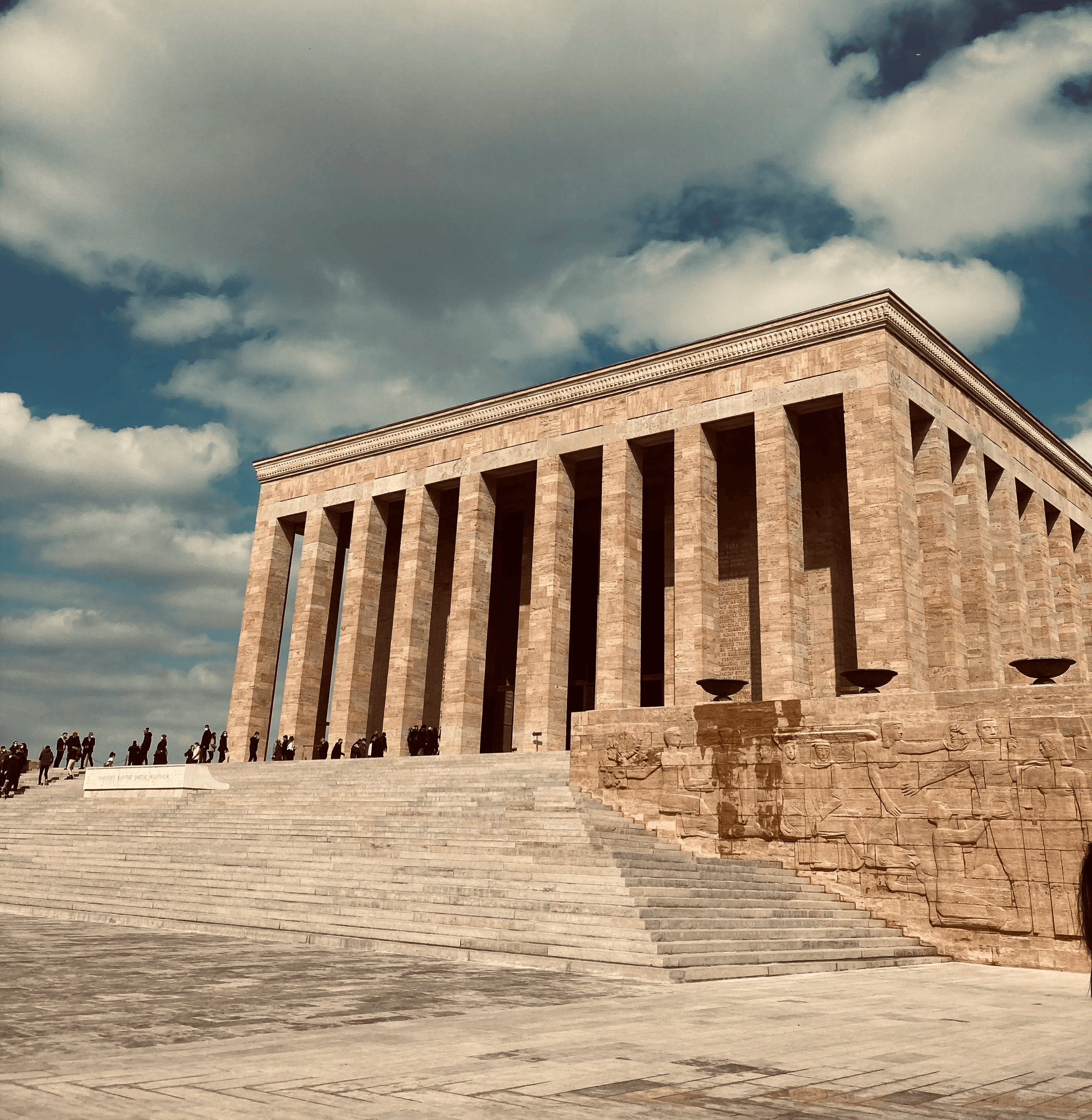 island under white sky