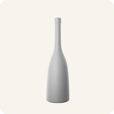 3D model image of wine bottle
