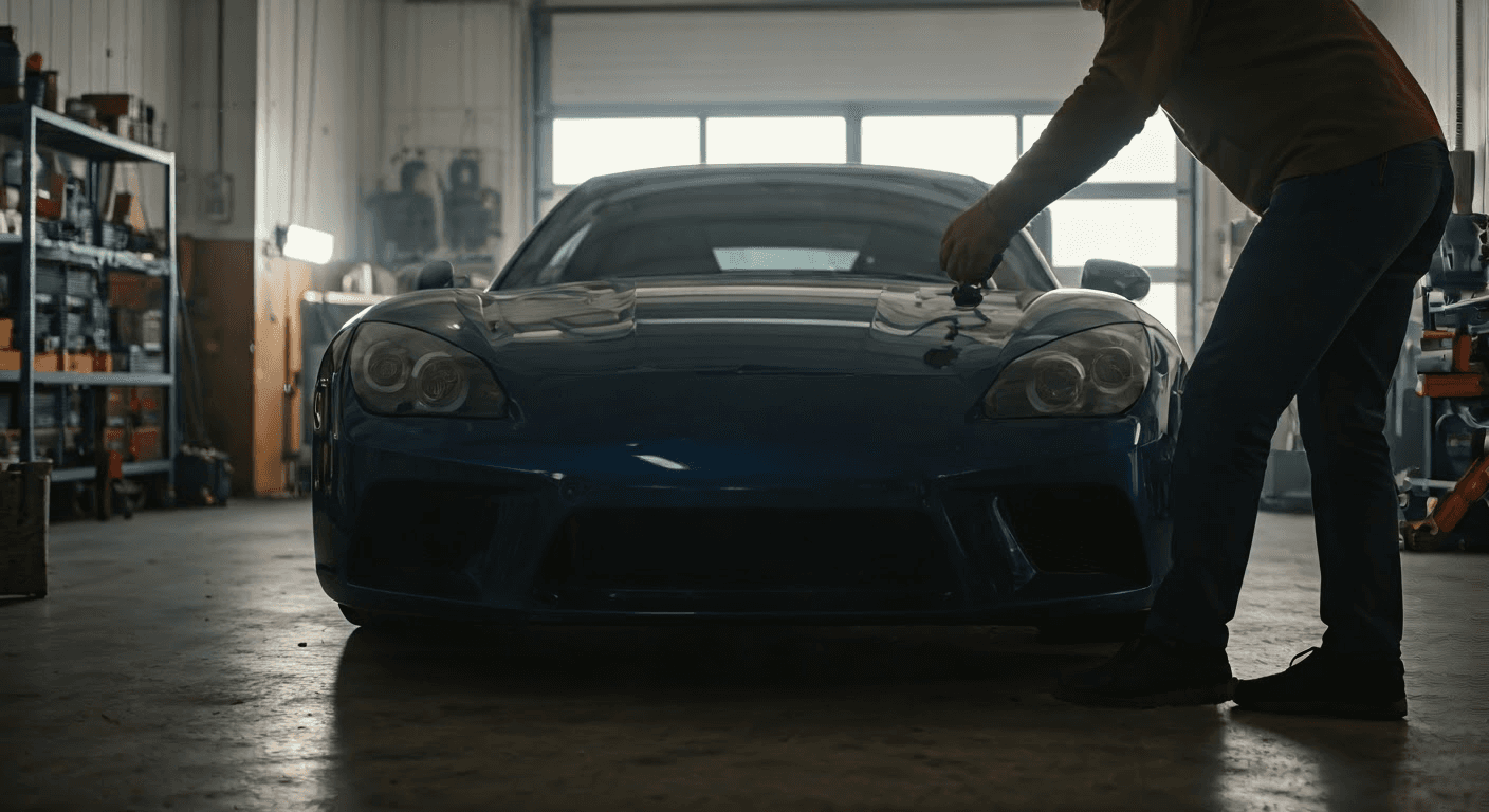 Preparing a car for transport
