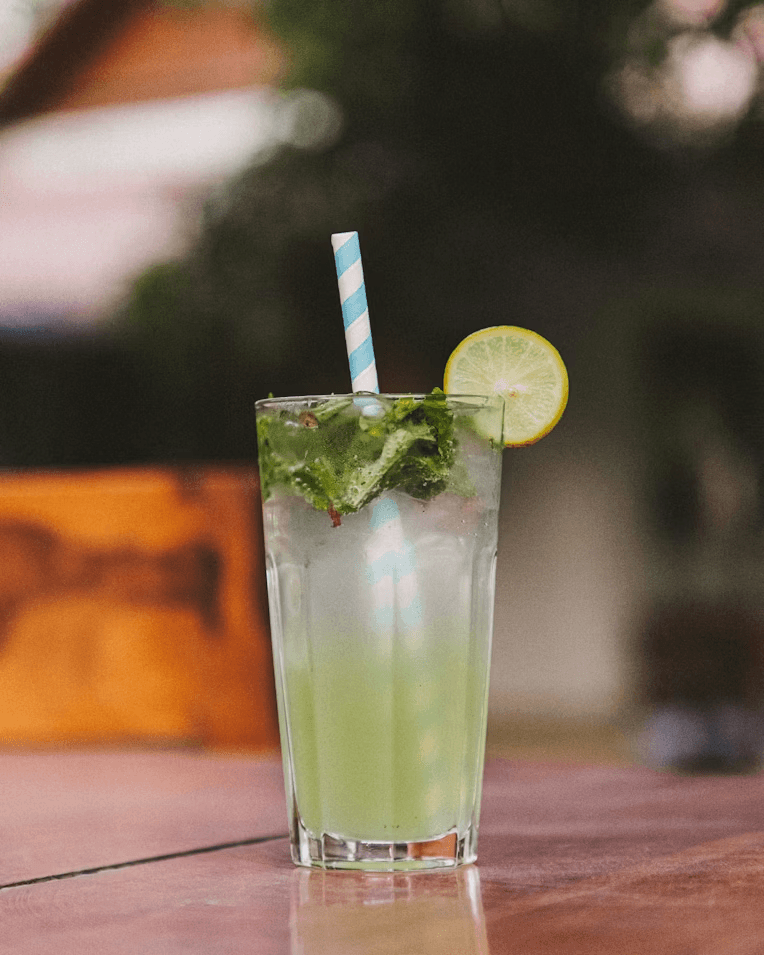 photo of a glass of agua fresca
