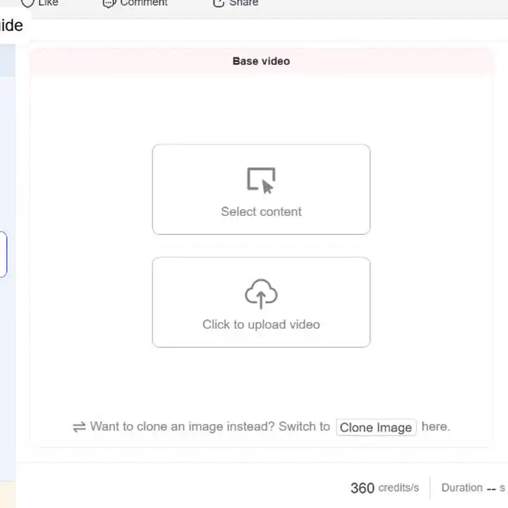 APOB Clone Video 기본 영상 선택 및 업로드 제어