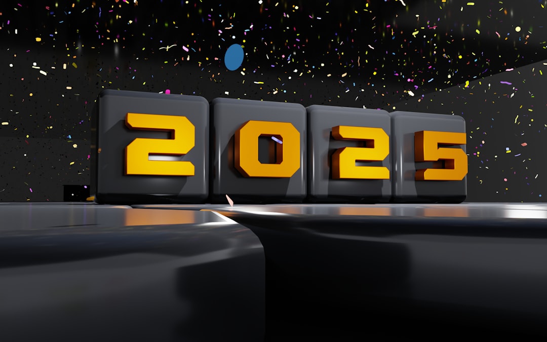 A number of numbers sitting on top of a table