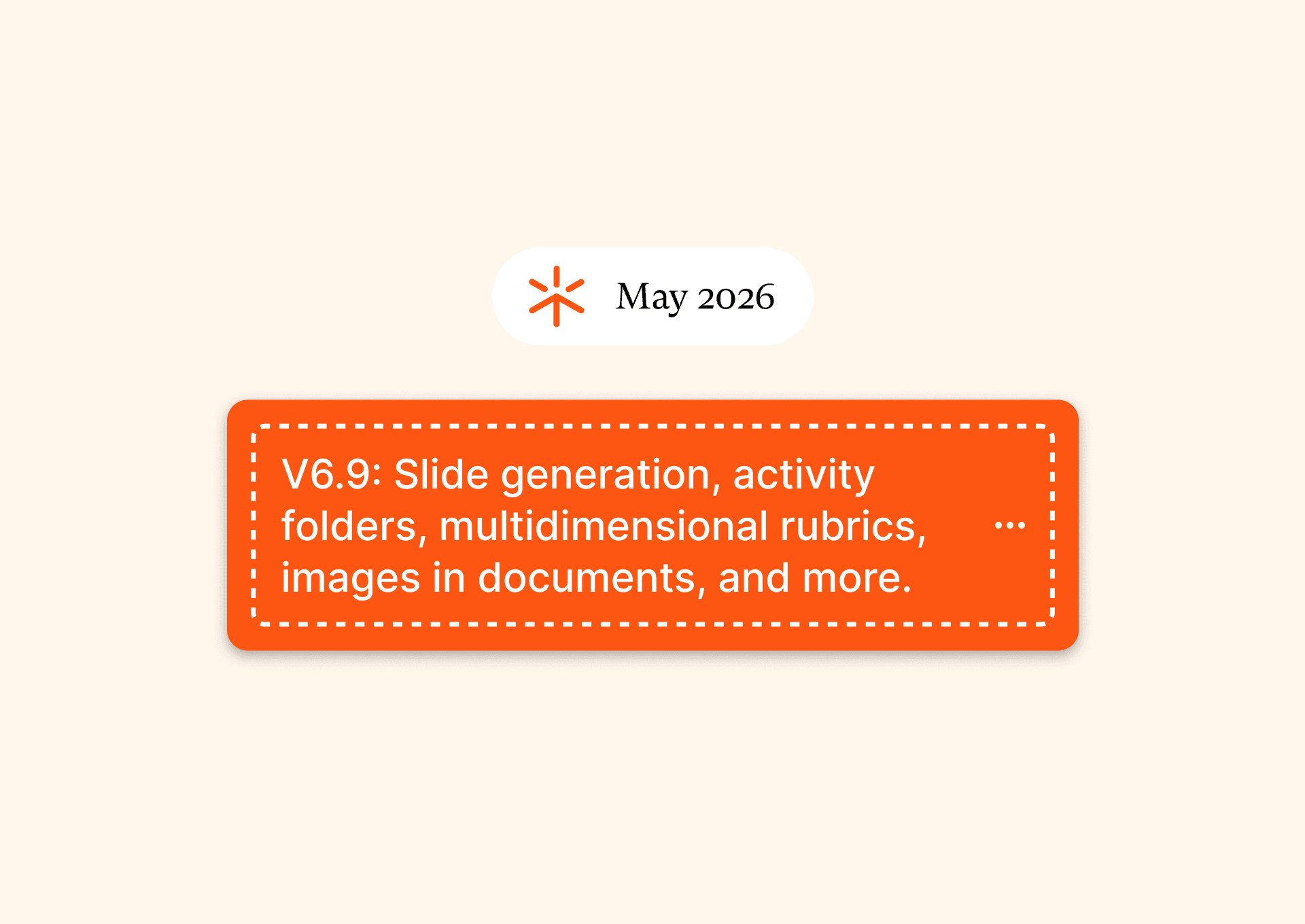 May 2026 Flint updates: Slide generation, activity folders, multidimensional rubrics, images in documents, and more. 