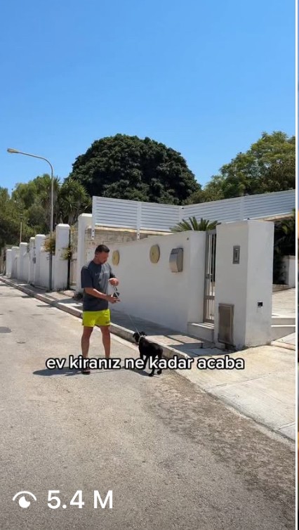 outtake from viral Instagram reel. scene outside a house in Malta.
