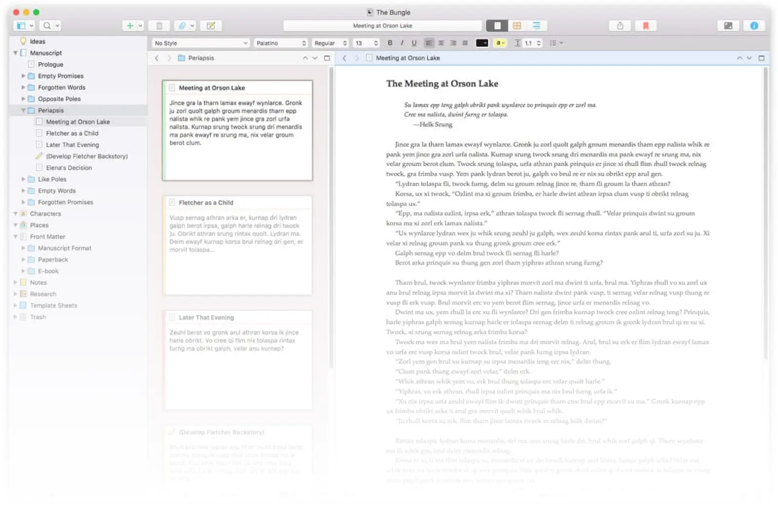 Scrivener Screenshot