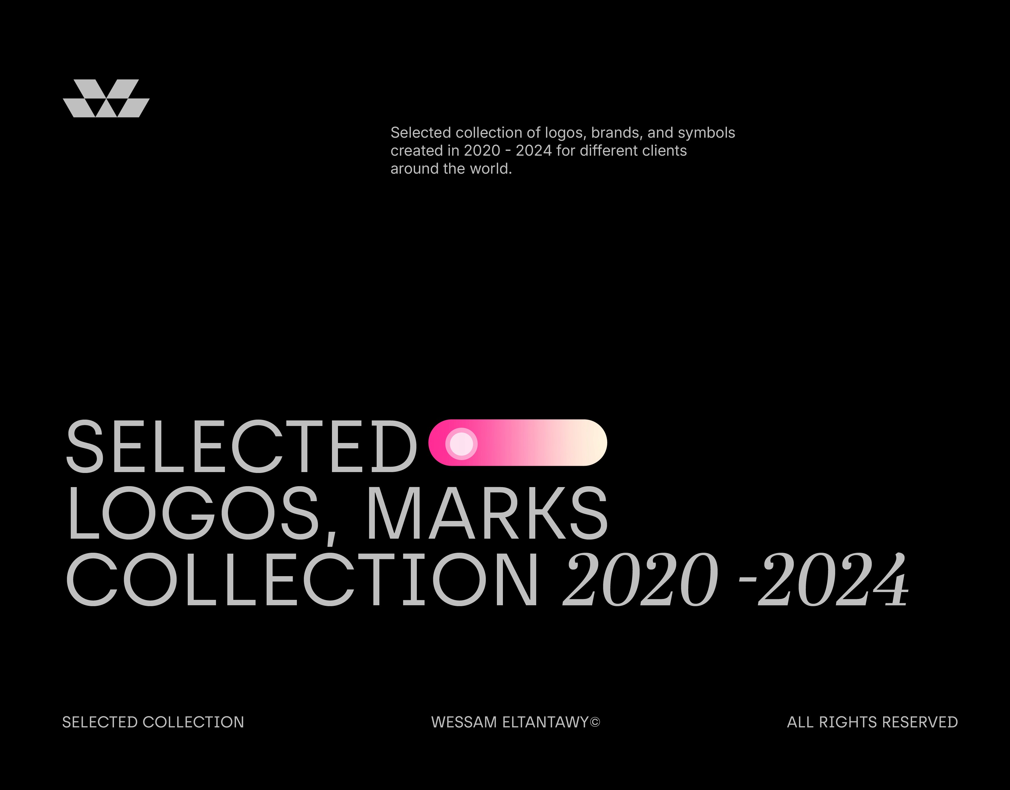 Selected collection of logos, brands, and symbols created in 2020 - 2024 for different clients worldwide.