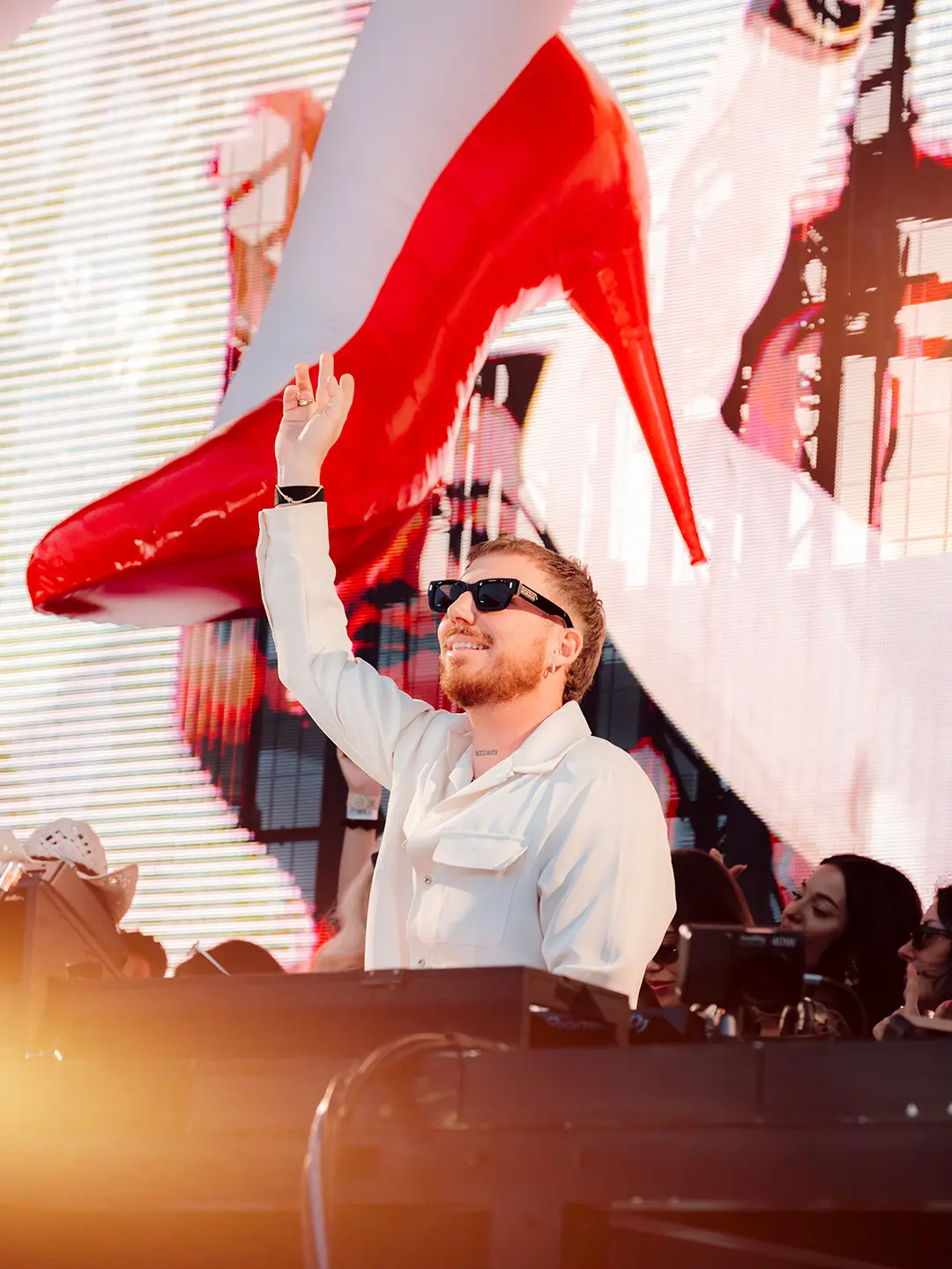 HUGEL during Make The Girls Dance party at Ushuaïa Ibiza, Spain. 