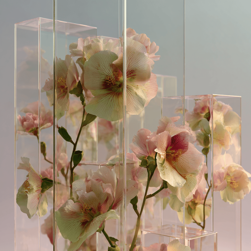 glass garden Apple Watch collection header image featuring floral, modern, and spring.