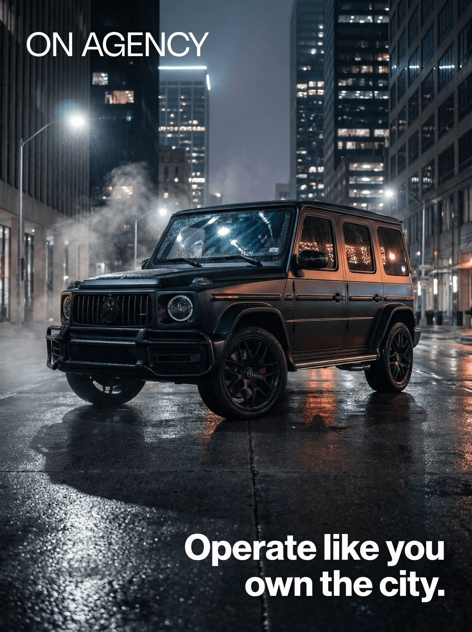 Mercedes G-Wagon in the city