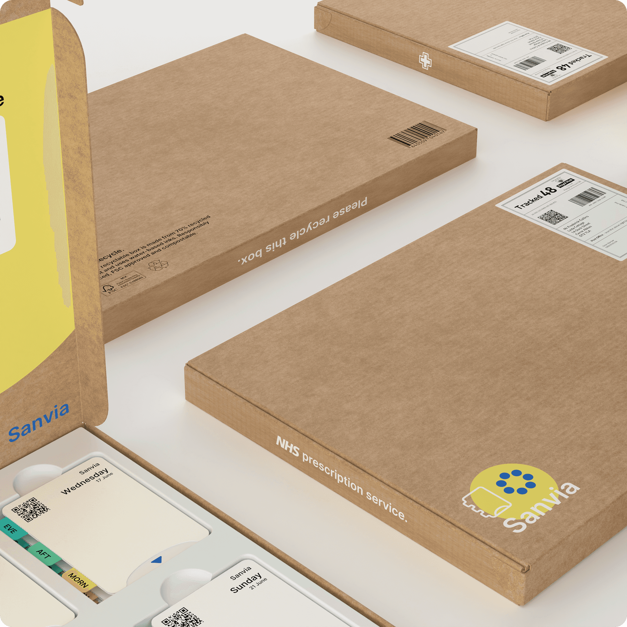 Closed letterbox packaging.