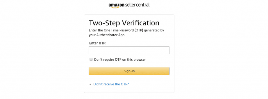 Amazon Two-Step Verification