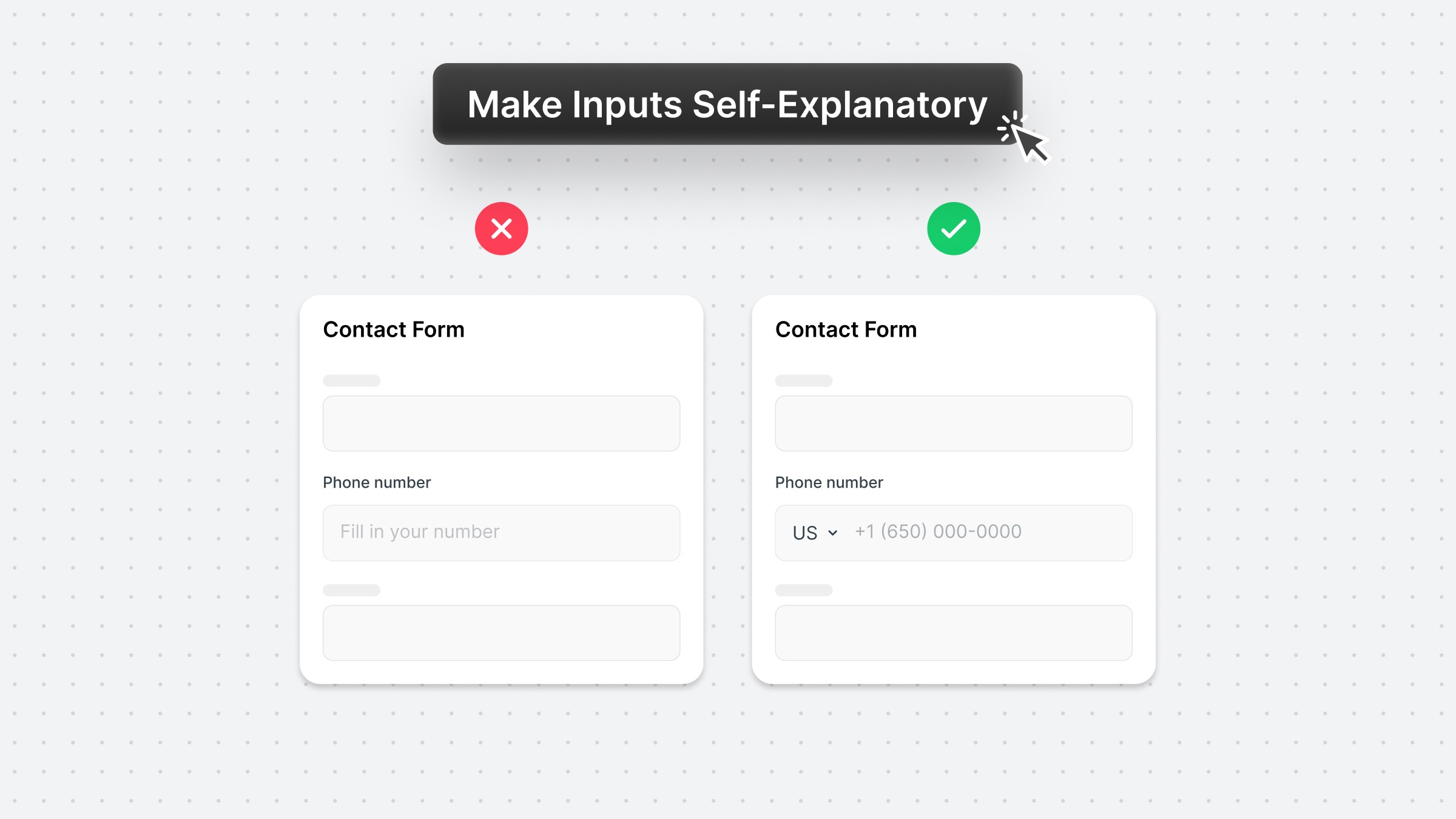 Make Inputs Self-Explanatory