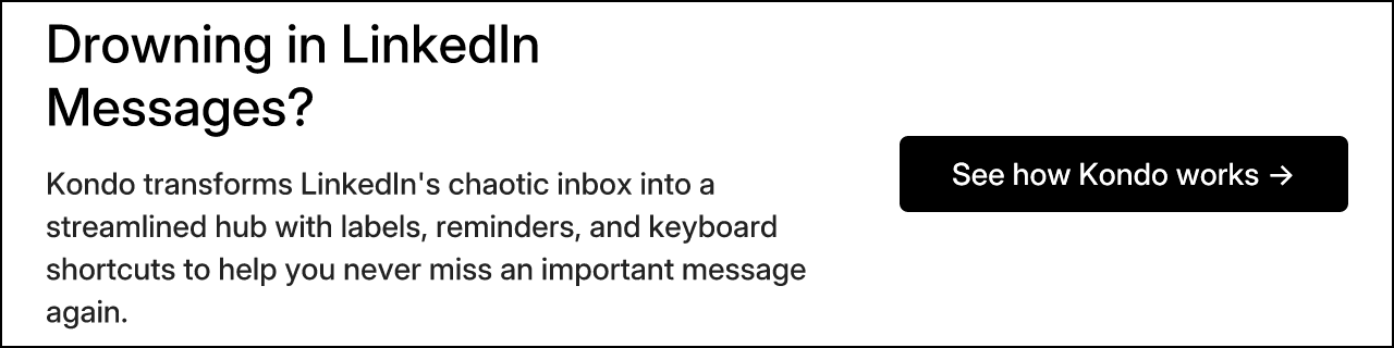 Drowning in LinkedIn Messages?