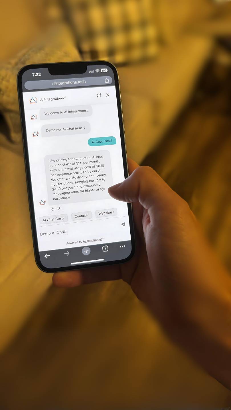 Custom AI Chatbot handeling customer service inquires