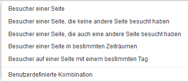 Zielgruppen zur Erstellung einer Remarketing-Liste