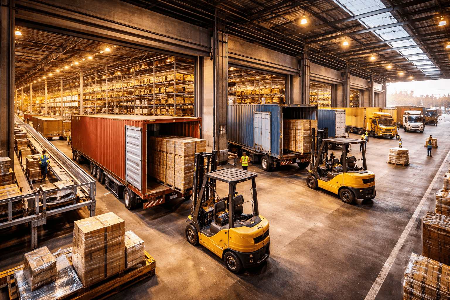 Modern logistics infrastructure with warehouse operations by m3m in GIC Manesar, Gurugram