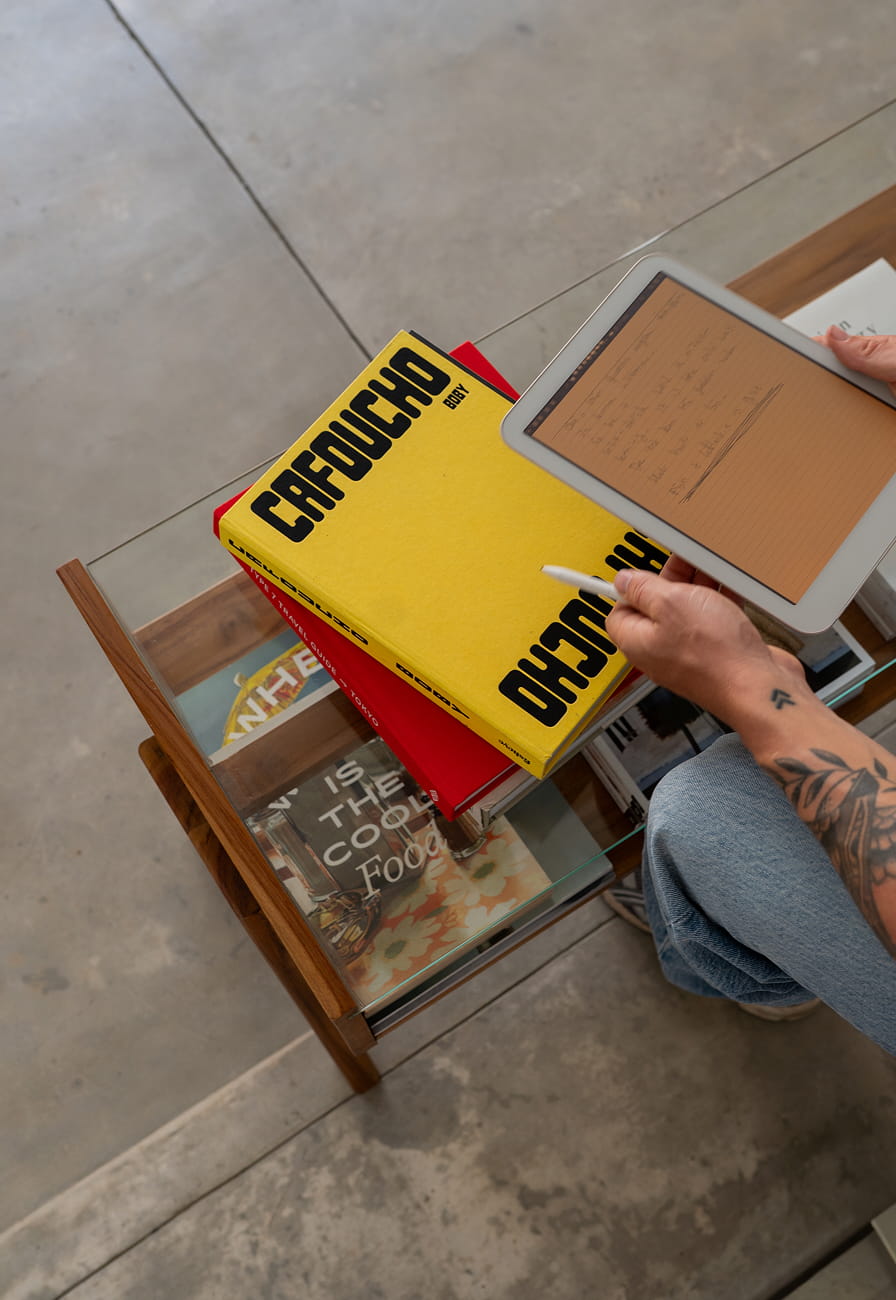 Athlete winning a race