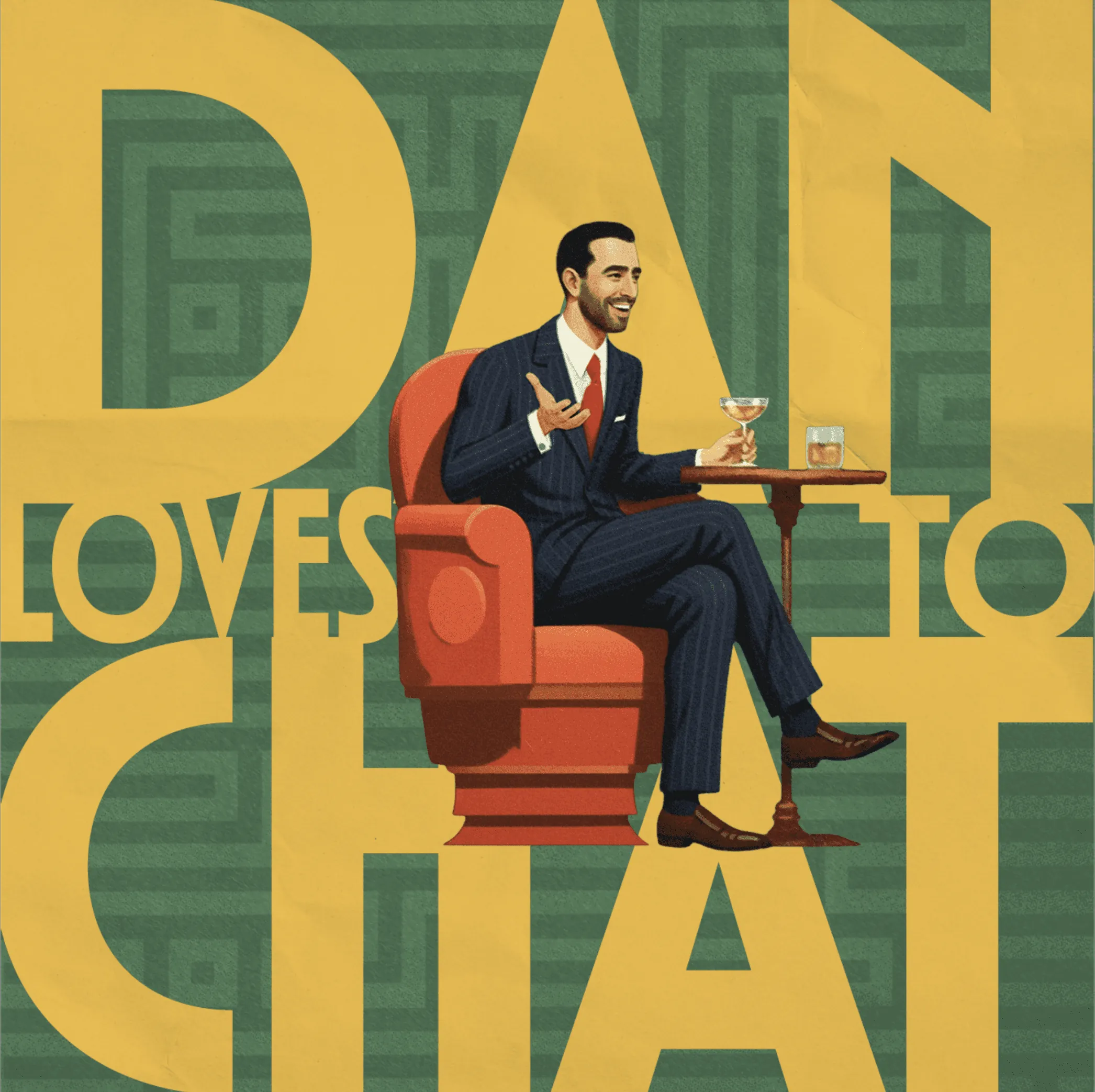Dan Loves to Chat podcast brand identity — image 4 by GRNHS