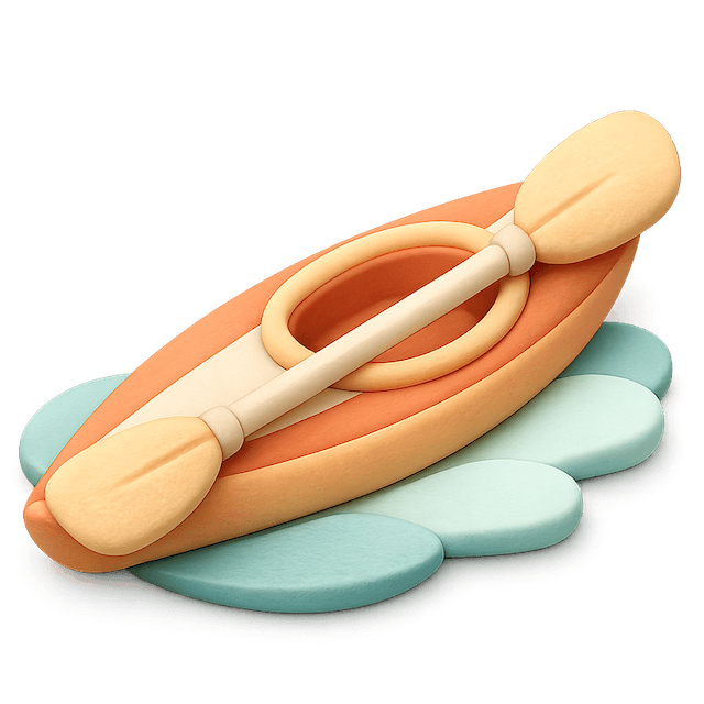 Kayak with Paddle