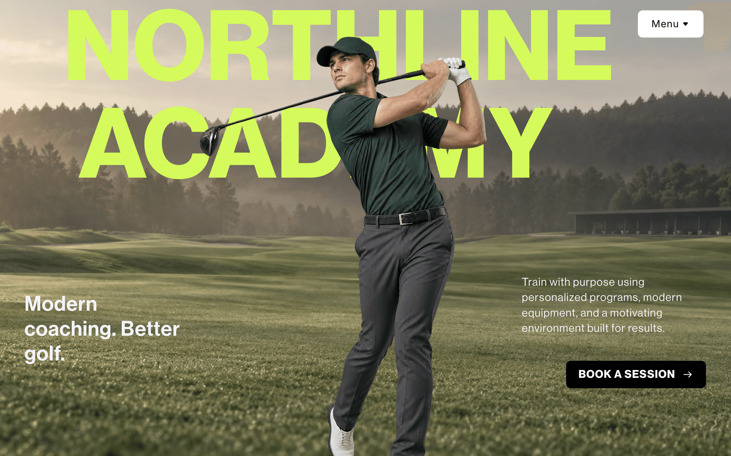 Open golf landscape