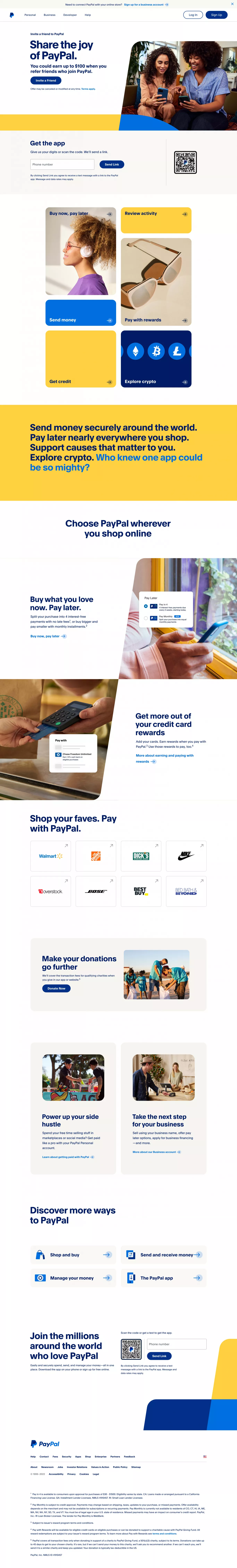 Digital Wallets, Money Management, and M landing page screenshot showcasing Tech and Finance design