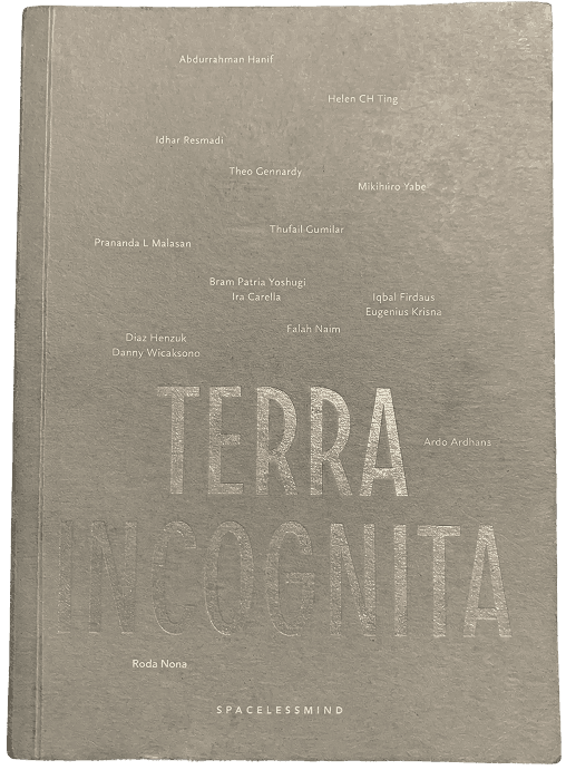 Abstract teal oval shape on light blue background