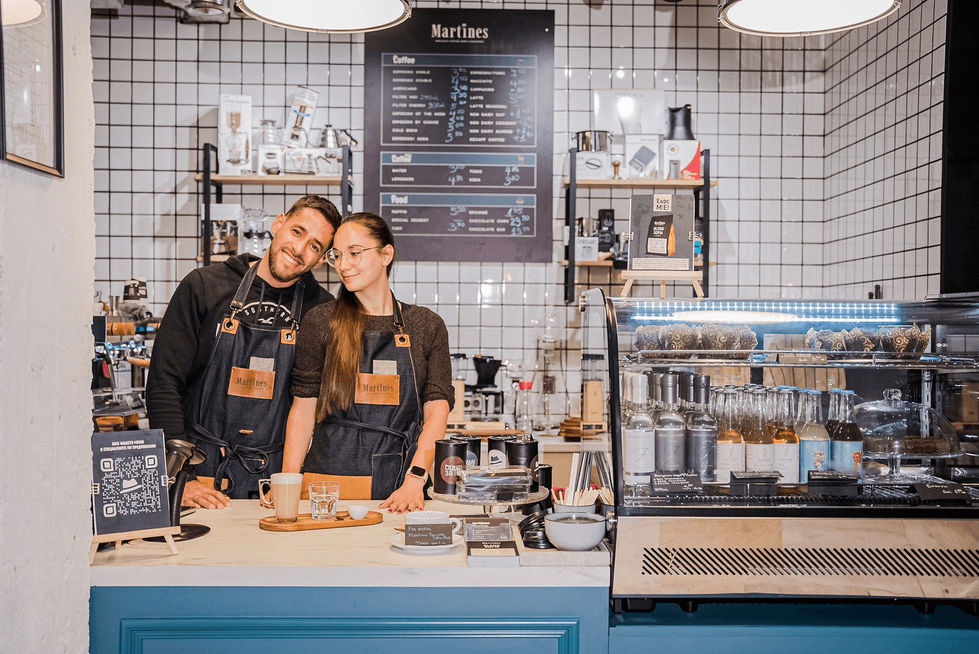 Martines Specialty Coffee Shop & Roastery counter