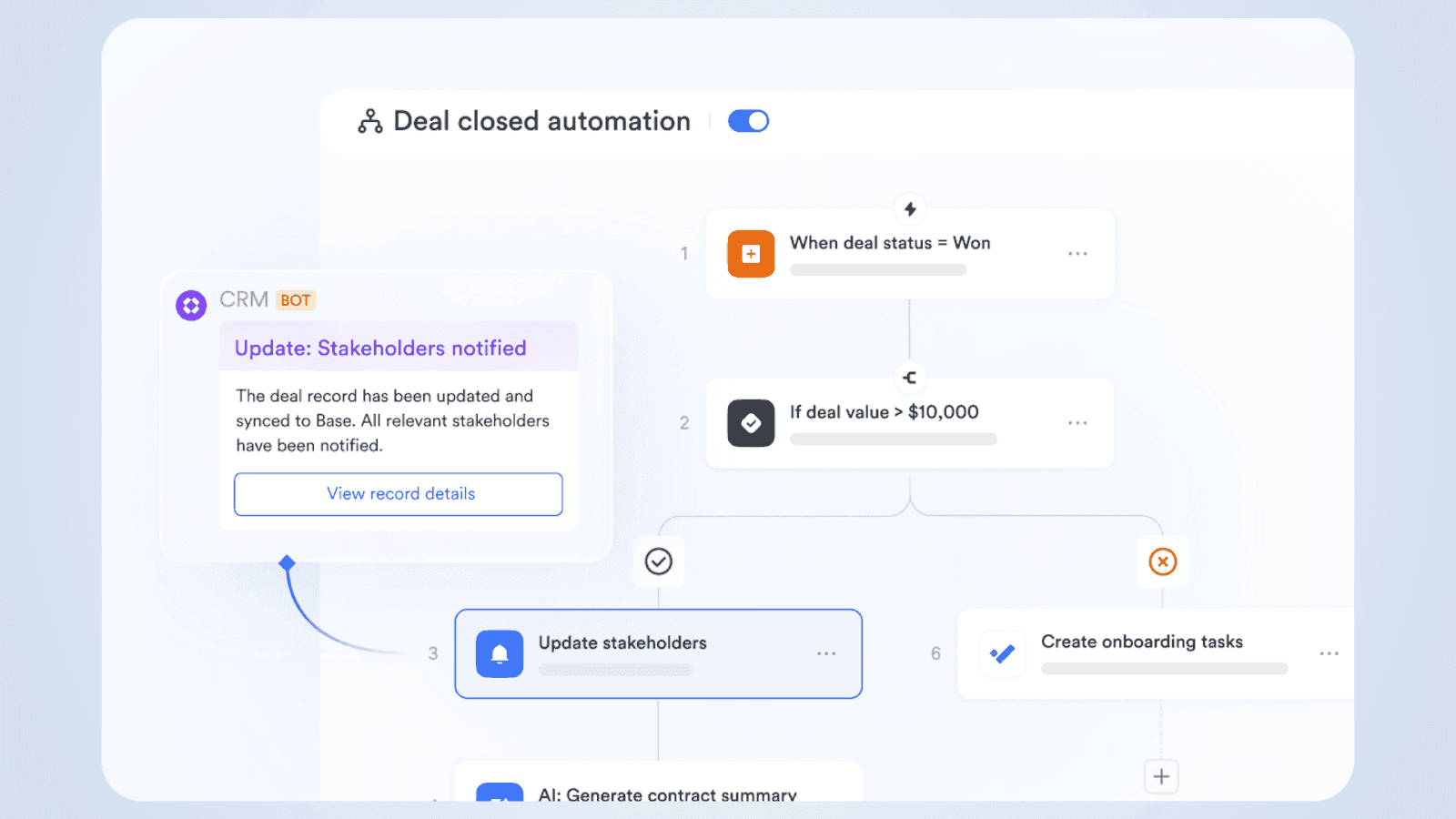 Automated process in Lark