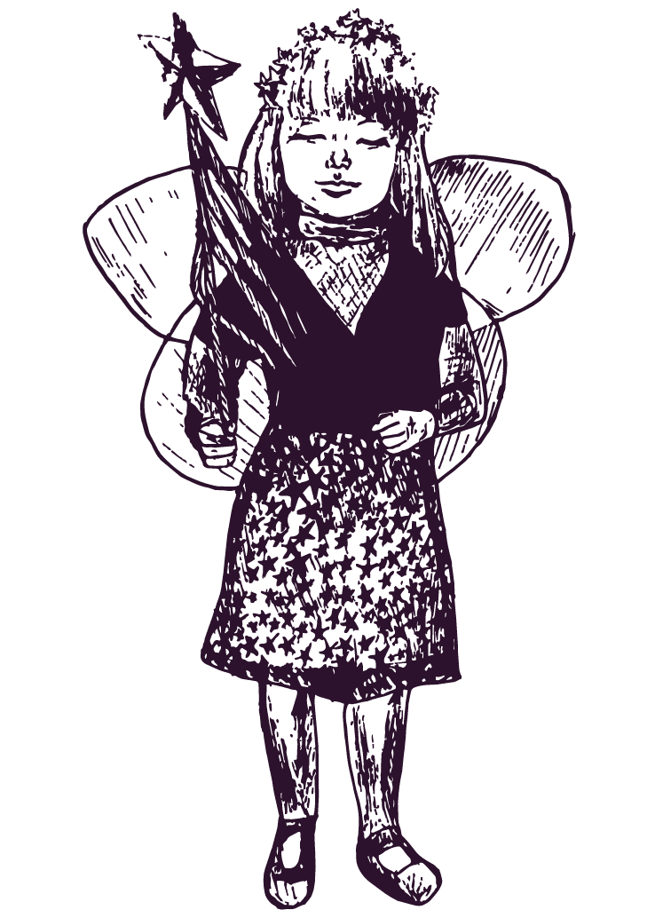 Purple drawing by artist Iri Allis Heistand with transparent background