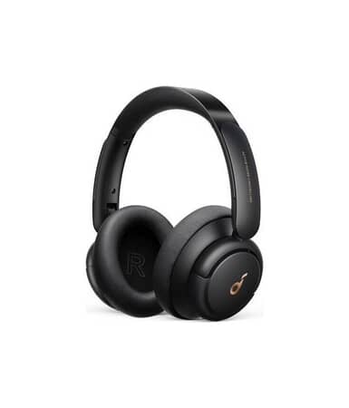 Produktbillede af Anker Soundcore Life Q30 trådløse hovedtelefoner i sort design på hvid baggrund.