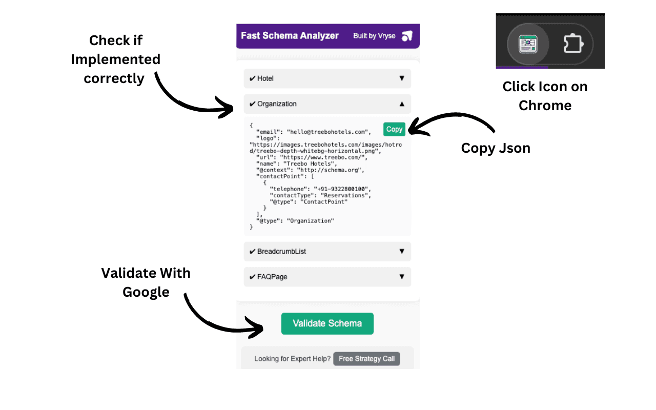 Vryse Fast Schema Markup Checker