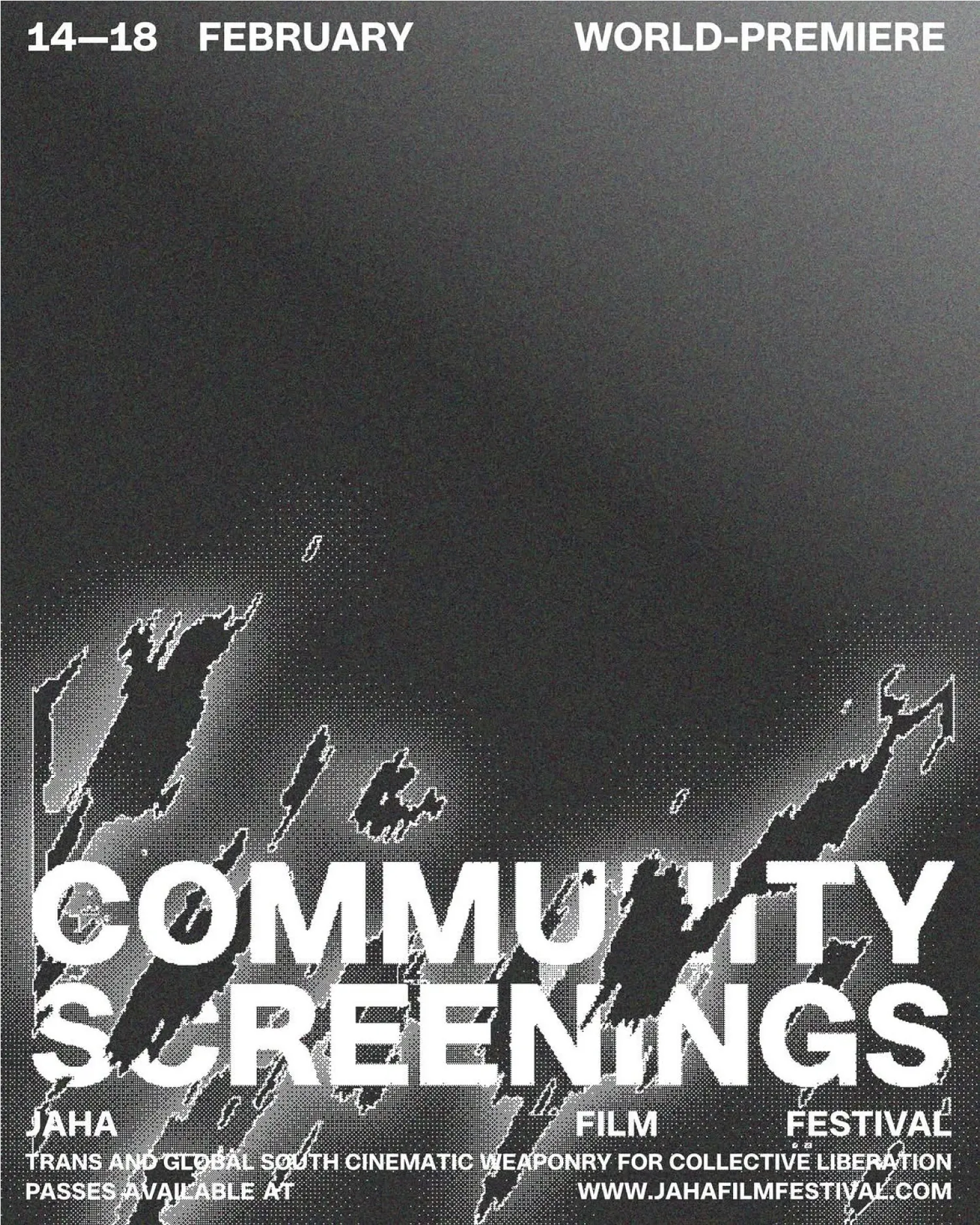Resist Display in use by Jaha Film Festival