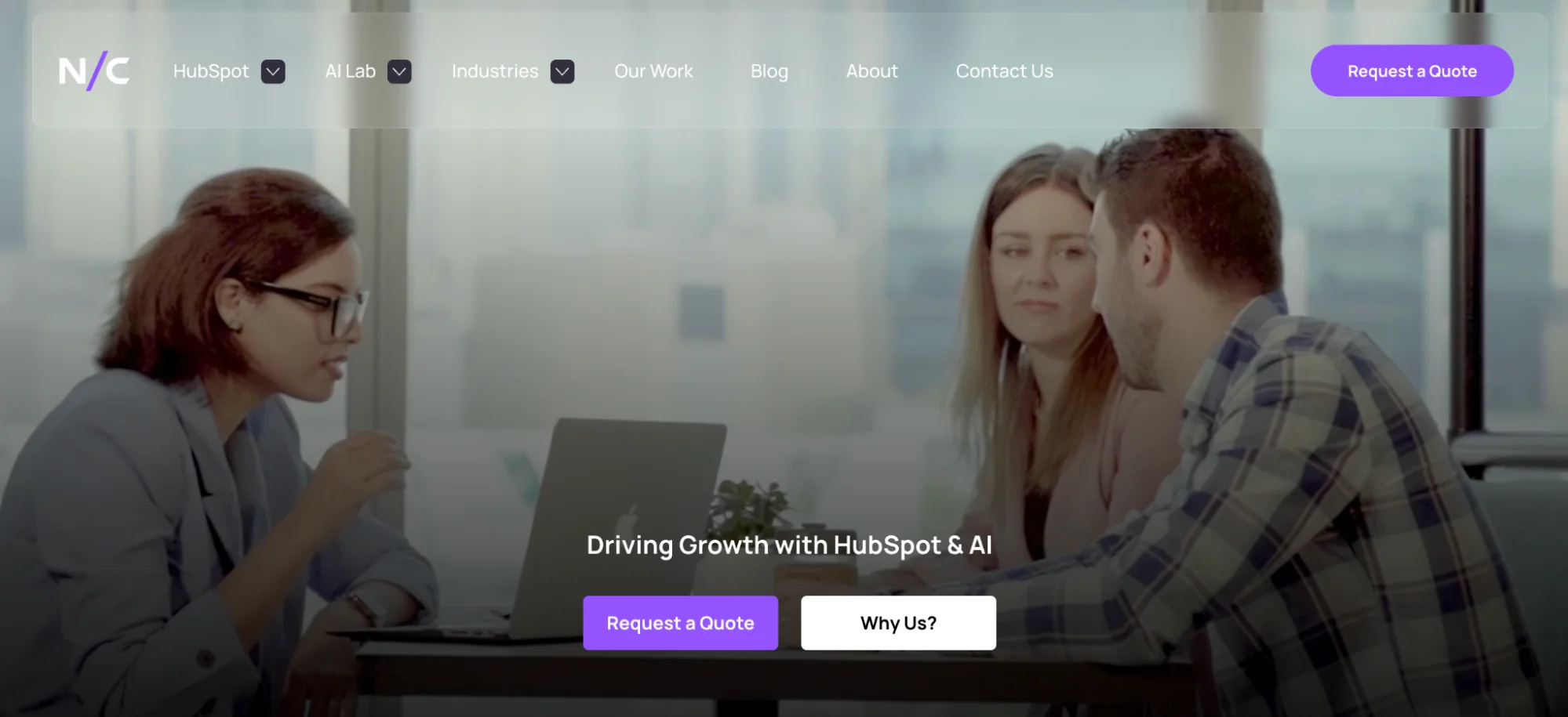 Nexa Cognition homepage: HubSpot and AI-driven RevOps and analytics agency