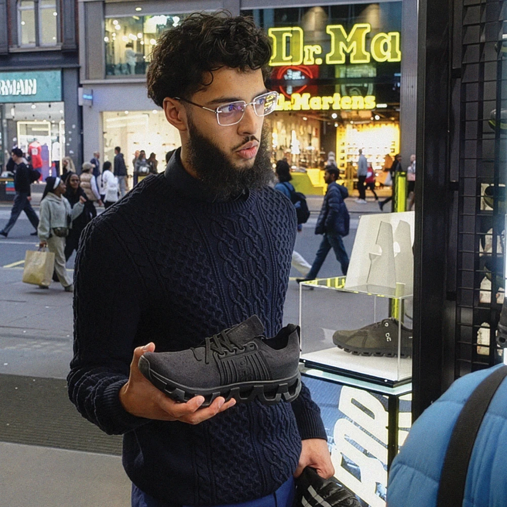 Guy shopping