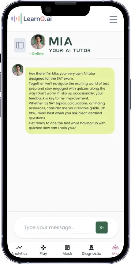 Mia mobile app page showing how it provide real-time SAT updates and information.