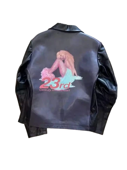 Yohji Yamamoto "23rd Century Sweetheart" Mermaid Leather Jacket