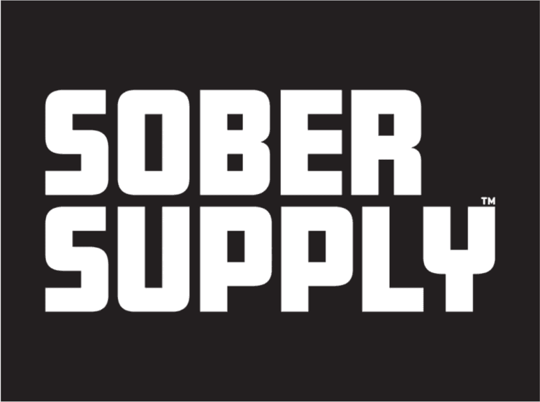 logo with the words sober supply