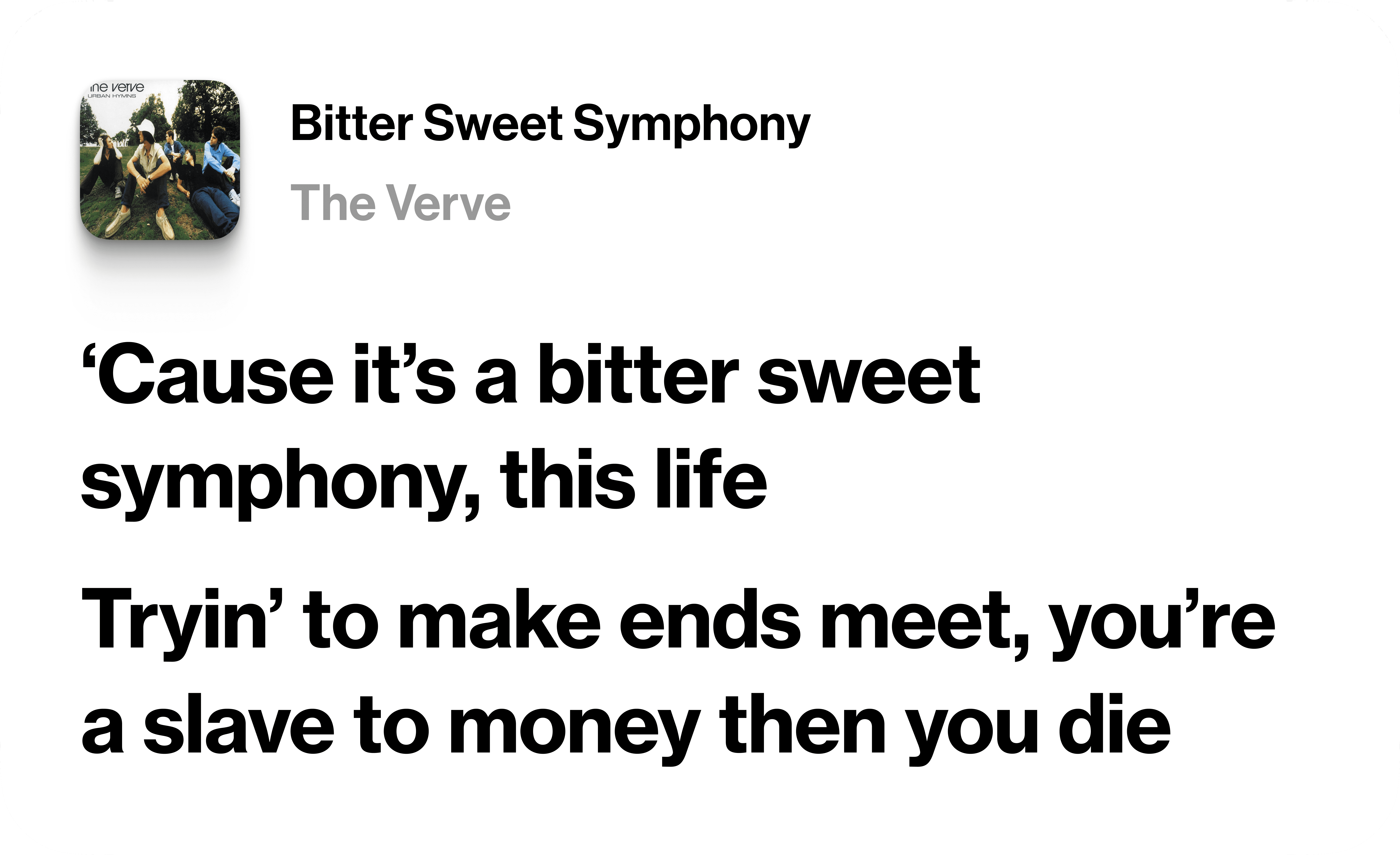 Bitter Sweet Symphony
