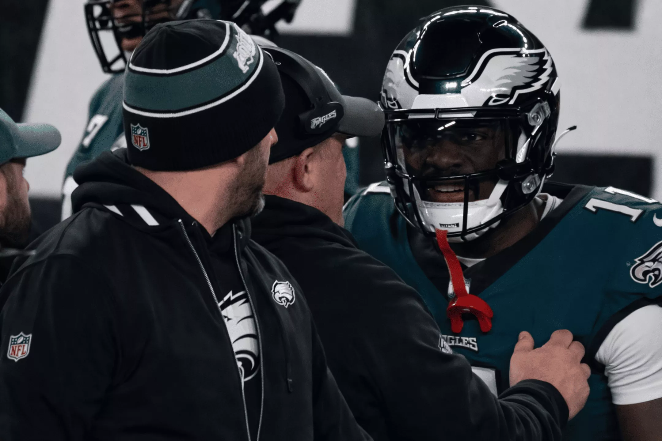 Nick Sirianni A.J. Brown sideline argument, Eagles sideline argument Wild Card, Nick Sirianni A.J. Brown argument explained, Eagles 49ers Wild Card loss, A.J. Brown drops vs 49ers, Eagles playoff loss 2025, Eagles offensive struggles 2025, Kevin Patullo Eagles offense, Eagles offensive regression 2025, Nick Sirianni postgame comments, A.J. Brown playoff performance, Eagles locker room issues, Eagles sideline confrontation video, Lincoln Financial Field Wild Card game, Eagles offense under microscope, Eagles coaching questions offseason, A.J. Brown media silence, Eagles playoff collapse, Eagles offense vs 49ers, Nick Sirianni leadership criticism