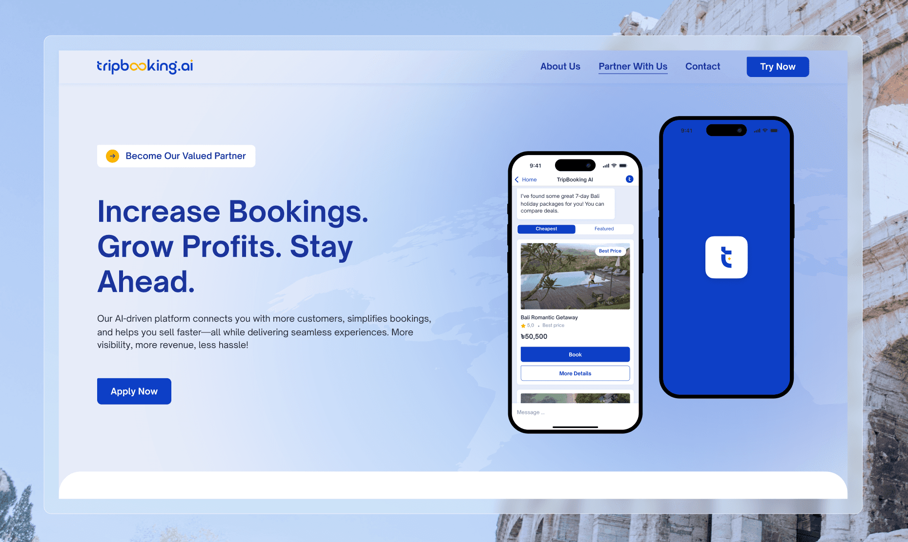 Inner page hero screen