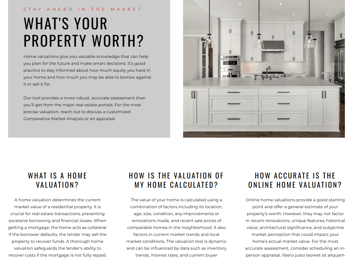 a section of the Sold Collective the real estate landing page that addresses customer pain points